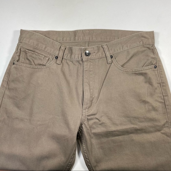 Mens Uniqlo Khaki 5-pocket jean size W33 - Picture 2 of 7